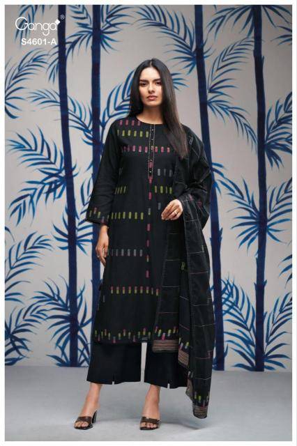 Ganga fariqa 4601 Wholesale dress materials in Kolkata